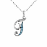 Alphabet Memorial Ashes Pendant - Letter T - Cherished Urns