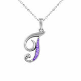 Alphabet Memorial Ashes Pendant - Letter T - Cherished Urns