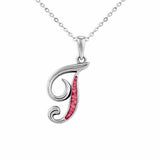 Alphabet Memorial Ashes Pendant - Letter T - Cherished Urns