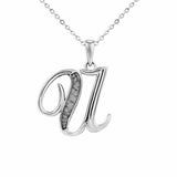 Alphabet Memorial Ashes Pendant - Letter U - Cherished Urns