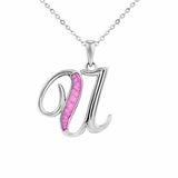 Alphabet Memorial Ashes Pendant - Letter U - Cherished Urns