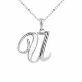 Alphabet Memorial Ashes Pendant - Letter U - Cherished Urns
