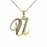 Alphabet Memorial Ashes Pendant - Letter U - Cherished Urns