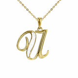Alphabet Memorial Ashes Pendant - Letter U - Cherished Urns