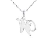 Alphabet Memorial Ashes Pendant - Letter W - Cherished Urns
