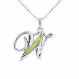 Alphabet Memorial Ashes Pendant - Letter W - Cherished Urns