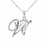 Alphabet Memorial Ashes Pendant - Letter W - Cherished Urns