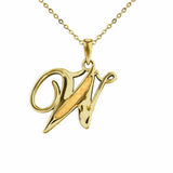 Alphabet Memorial Ashes Pendant - Letter W - Cherished Urns