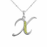 Alphabet Memorial Ashes Pendant - Letter X - Cherished Urns