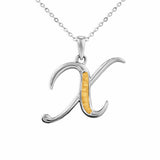 Alphabet Memorial Ashes Pendant - Letter X - Cherished Urns