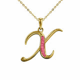 Alphabet Memorial Ashes Pendant - Letter X - Cherished Urns
