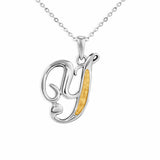 Alphabet Memorial Ashes Pendant - Letter Y - Cherished Urns