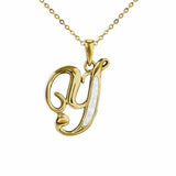 Alphabet Memorial Ashes Pendant - Letter Y - Cherished Urns