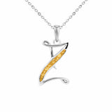 Alphabet Memorial Ashes Pendant - Letter Z - Cherished Urns