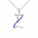 Alphabet Memorial Ashes Pendant - Letter Z - Cherished Urns
