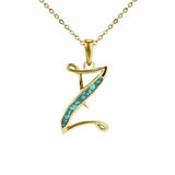 Alphabet Memorial Ashes Pendant - Letter Z - Cherished Urns