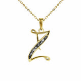 Alphabet Memorial Ashes Pendant - Letter Z - Cherished Urns