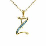 Alphabet Memorial Ashes Pendant - Letter Z - Cherished Urns