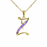 Alphabet Memorial Ashes Pendant - Letter Z - Cherished Urns