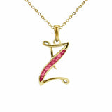 Alphabet Memorial Ashes Pendant - Letter Z - Cherished Urns