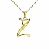 Alphabet Memorial Ashes Pendant - Letter Z - Cherished Urns