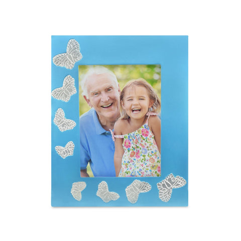 Blue Butterfly Photoframe - Cherished Urns