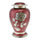 Bloom Red Patterned With Rose Adult Cremation Urn for Ashes - Cherished Urns