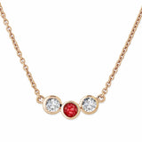 Ladies Three Of Us Memorial Ashes Necklace - Cherished Urns