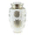 Sun Flower Polished White Adult Cremation Urn for Ashes - Cherished Urns