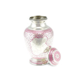 Marazion Teddy Bear Brass Child Keepsake / Miniature Urn in Pink - Cherished Urns