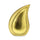 Kynance Two Tone Brass Tear Drop Adult Cremation Urn for Ashes - Cherished Urns