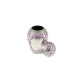 Porth Teddy Bear Brass Child Keepsake / Miniature Urn in Purple - Cherished Urns