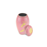 Footsteps Brass Child Keepsake / Miniature Urn in Pink - Cherished Urns