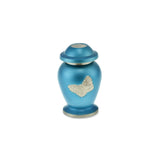 Butterfly Brass Adult Keepsake / Miniature Cremation Urn in Blue - Cherished Urns