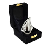 Kynance Keepsake Two Tone Nickel Tear Drop Adult Cremation Urn - Cherished Urns