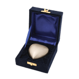 Brass Heart Keepsake Pet Urn - 3-inches - Pewter finish in Presentation Box - Cherished Urns