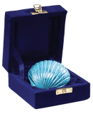 Brass Shell Keepsake Urn - Coral - Cherished Urns