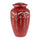Flourish Metal Adult Cremation Urn for Ashes in Matt Red - Cherished Urns