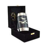 Going Home Black & Nickel Matt Tea Light Cremation Urn Keepsake - Cherished Urns