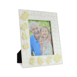 Kaleidoscope White Pearl Butterfly Photoframe - Cherished Urns