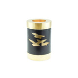Going Home Black & Bronze Matt Tea Light Cremation Urn Keepsake - Cherished Urns