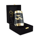 Going Home Black & Bronze Matt Tea Light Cremation Urn Keepsake - Cherished Urns