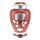 Bloom Red Patterned With Rose Double Size / Large Adult Cremation Urn for Ashes - Cherished Urns
