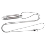 Silver Bullet Shape Memorial Ash Keepsake Cremation Pendant - Cherished Urns