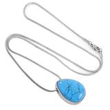 Blue Drop Memorial Ash Keepsake Cremation Pendant - Cherished Urns