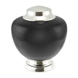 Dawlish Brass Adult Cremation Urn for Ashes in Black - Cherished Urns
