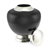 Dawlish Brass Adult Cremation Urn for Ashes in Black - Cherished Urns