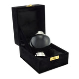 Dawlish Brass Adult Keepsake / Miniature Cremation Urn for Ashes in Black - Cherished Urns