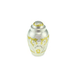 Clovelly Brass Adult Keepsake / Miniature Cremation Urn for Ashes in Gold & Silver - Cherished Urns