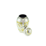 Clovelly Brass Adult Keepsake / Miniature Cremation Urn for Ashes in Gold & Silver - Cherished Urns